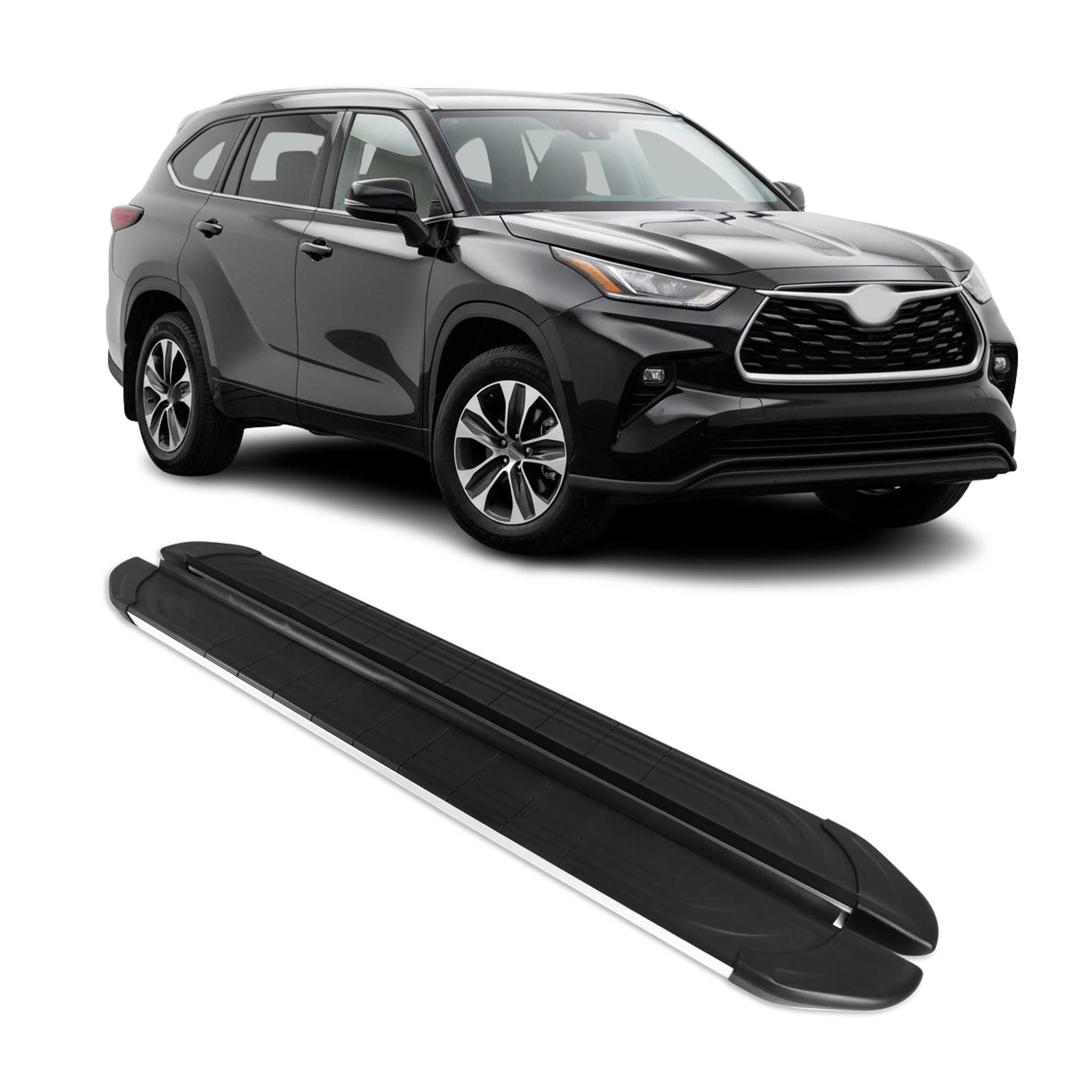 2020-2025 Toyota Highlander Nerf Bar Side Step Running Boards Alu 2x