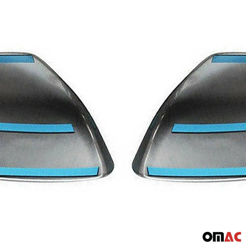 2010-2013 Lexus GX 460 Side Mirror Cover Caps Brushed Steel Silver 2 Pcs