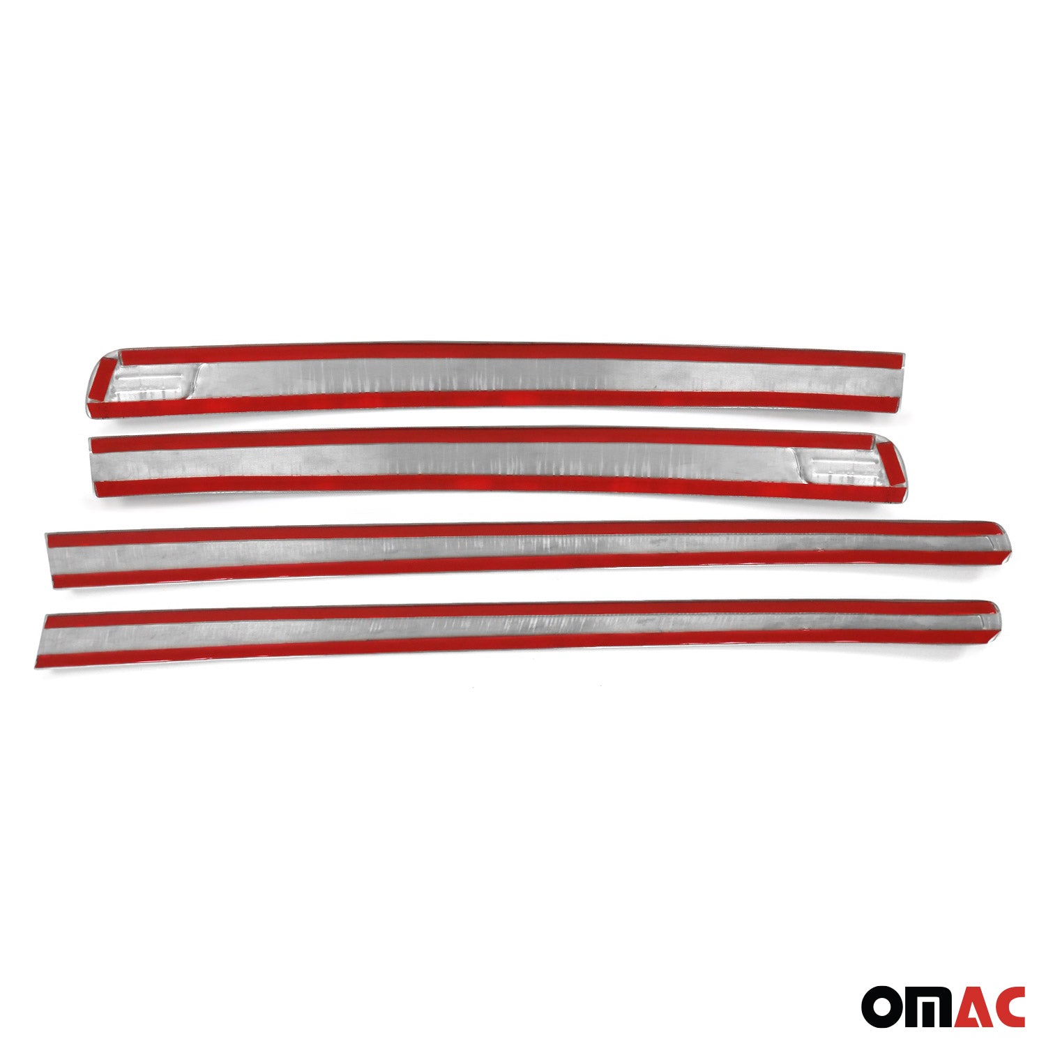 2019-2023 Ford Ranger Side Door Molding Trim Skirt Garnish Stainless Steel Silver 4Pcs