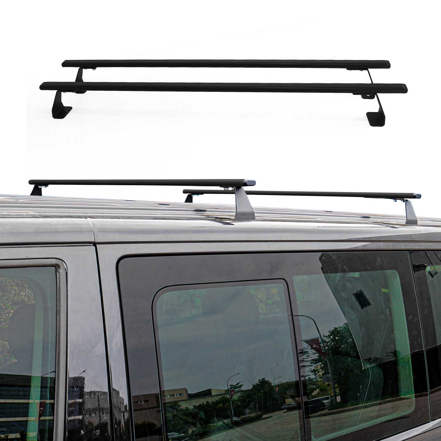 2015-2022 RAM ProMaster City Roof Rack Cross Bars Black