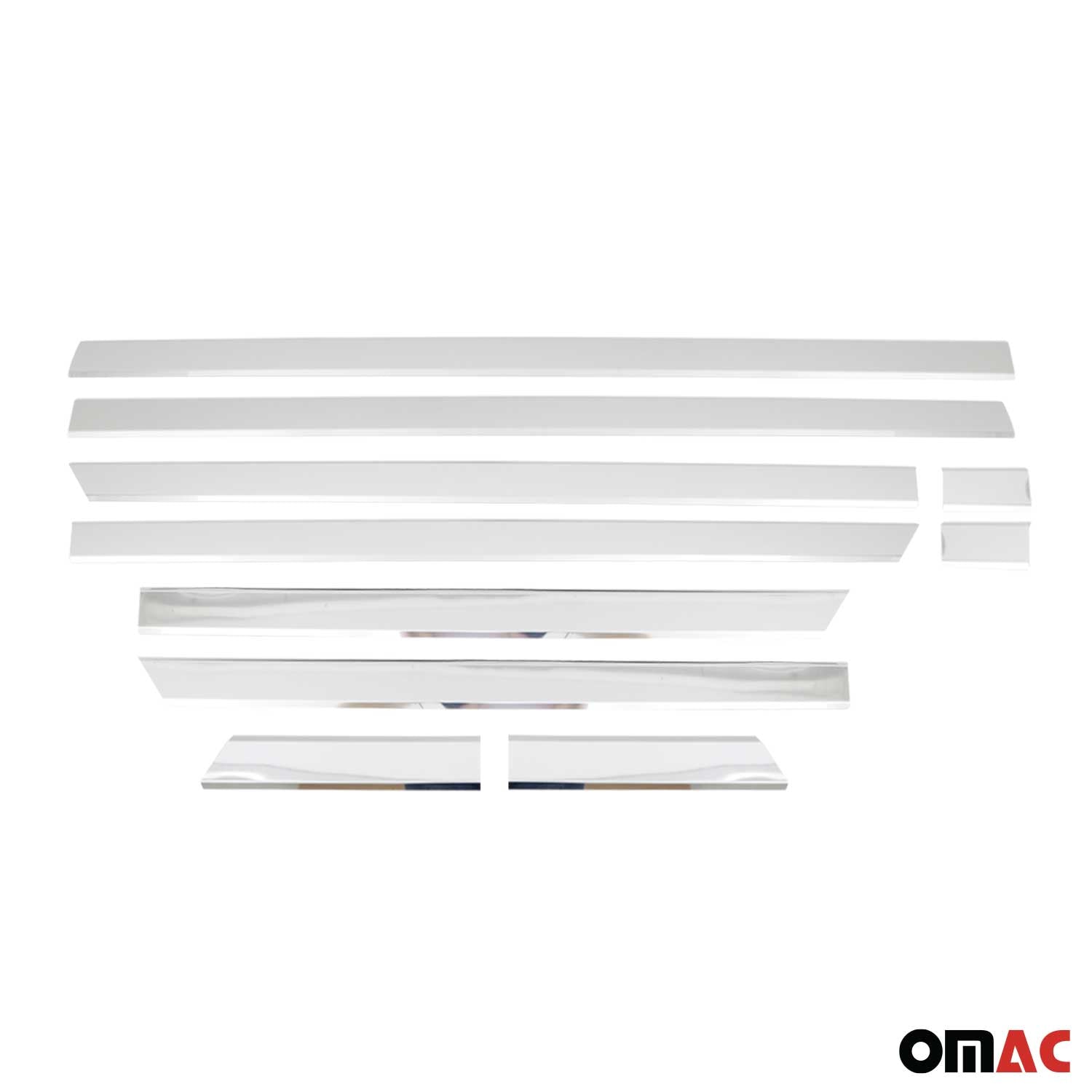 2006-2013 Mercedes Sprinter W906 L3 Long 170" Side Door Molding Trim Stainless Steel