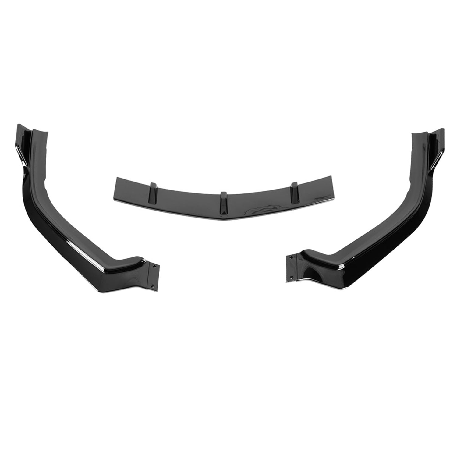 2018-2021 Acura TLX Glossy Black 3Pcs Front Bumper Lip Splitter Kit