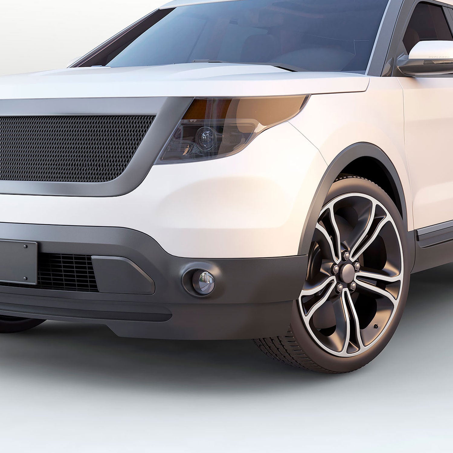 2011-2015 Ford Explorer H11 Fog Lights Kit Switch & Wiring Harness Chrome