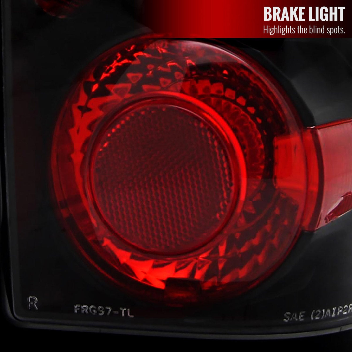 2001-2005 Ford Ranger Tail Lights Matte Black Housing/Clear Lens