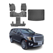 2021-2025 GMC Yukon XL Floor Mats & Cargo Liner Full Set Black
