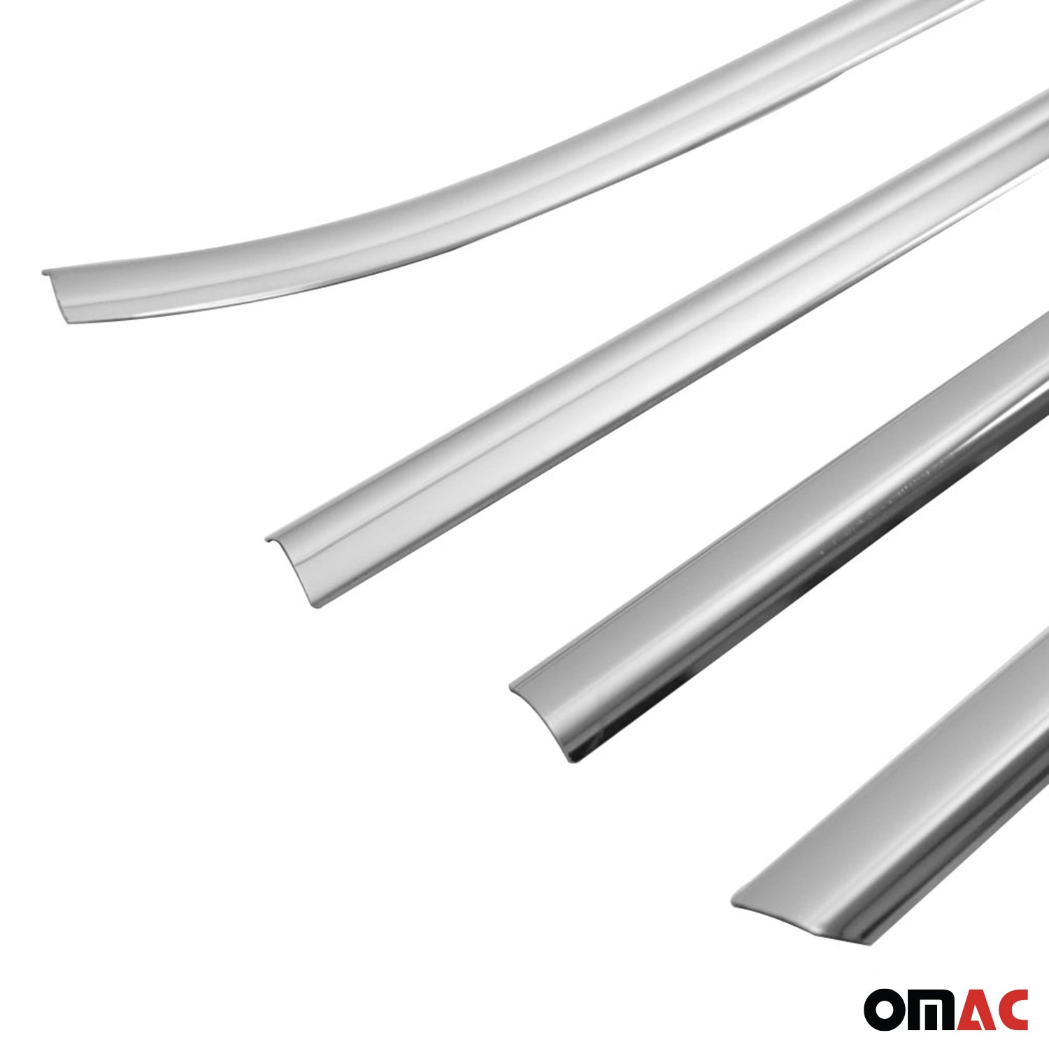 2009-2012 Hyundai Elantra Touring Window Molding Trim Streamer Stainless Steel Silver 4 Pcs