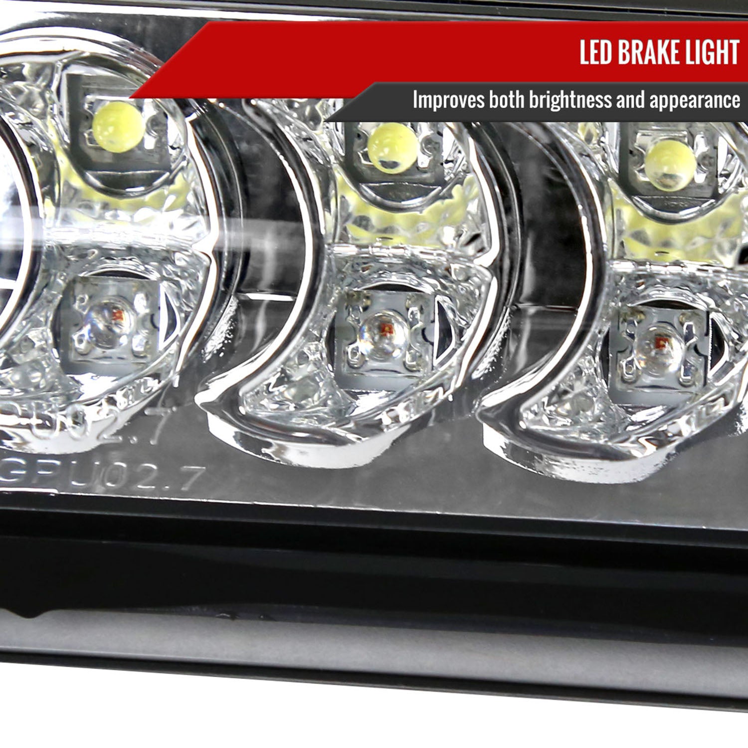 2002-2008 Dodge RAM LED 3rd Brake Light Chrome Housing/Clear Lens