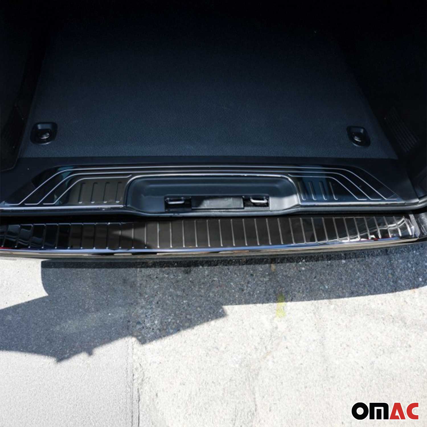 2016-2024 Mercedes Metris Trunk Sill Cover Bumper Guard Protector Stainless Steel Dark