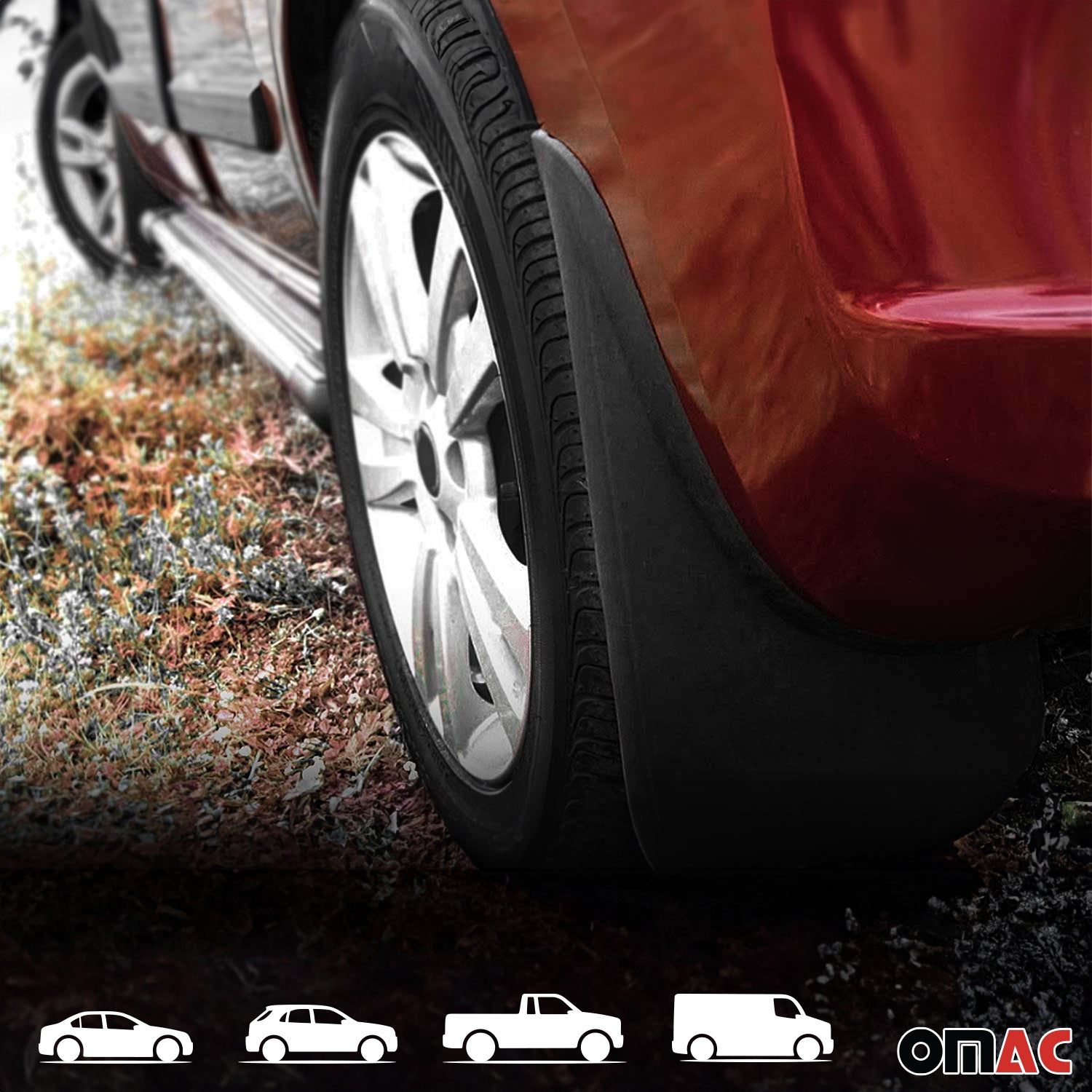 Front & Rear Mud Flaps Set for Toyota Camry XV80 2023-26 Mud Guards Splash 4 Pcs