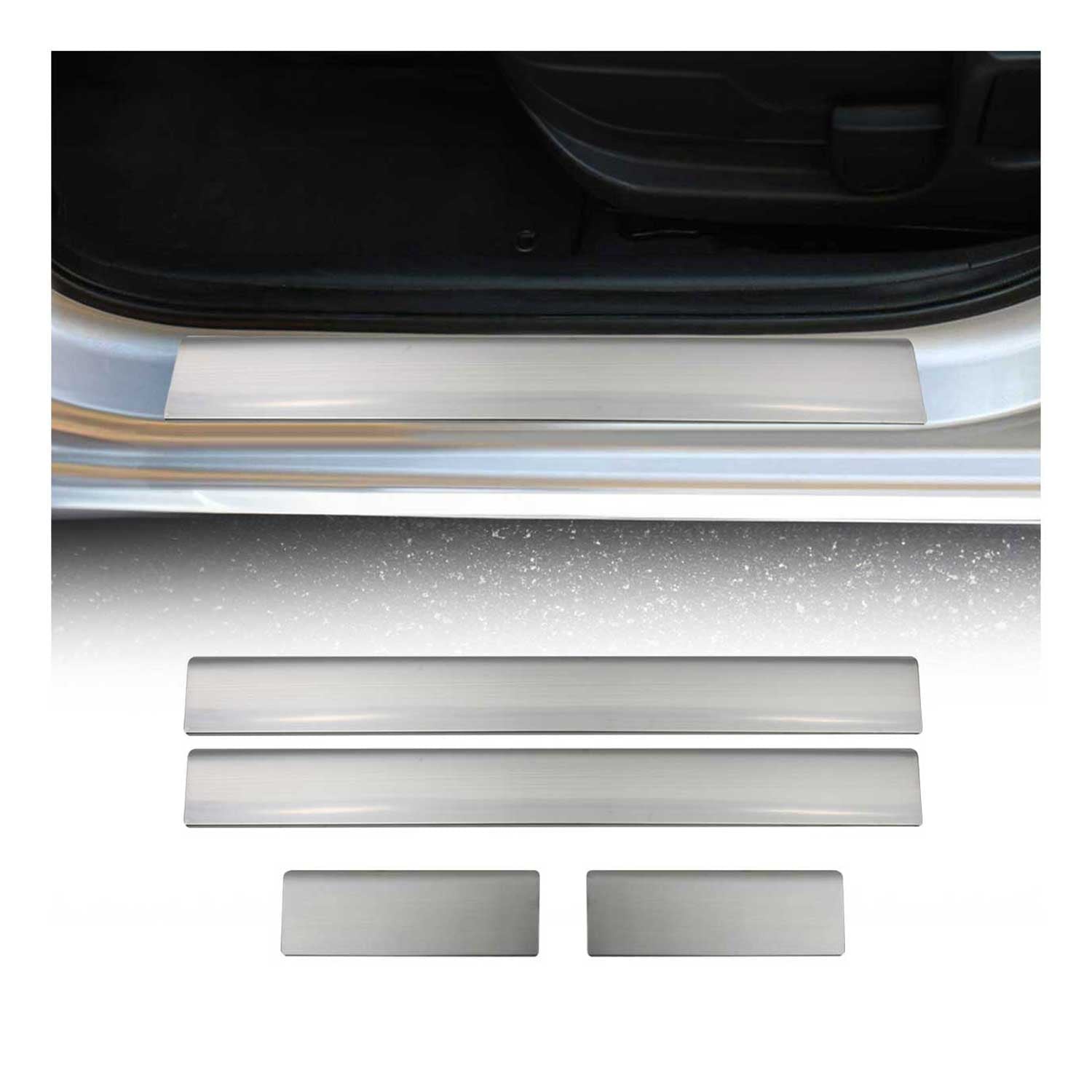 2013-2019 Ford Escape / Focus 2000-2007 Door Sill Scuff Plate Scratch Protector Stainless Steel