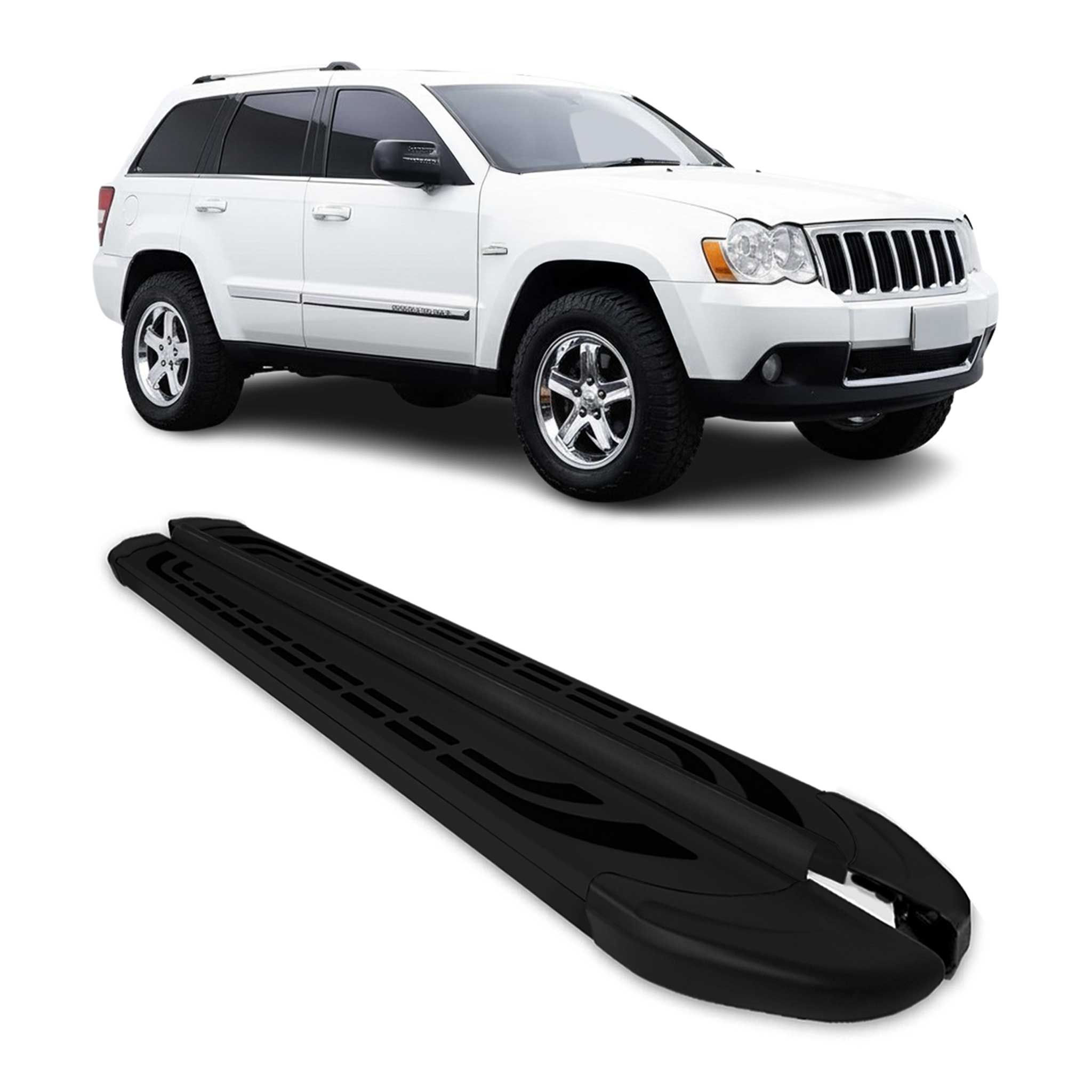2005-2010 Jeep Grand Cherokee Running Boards Side Steps Black