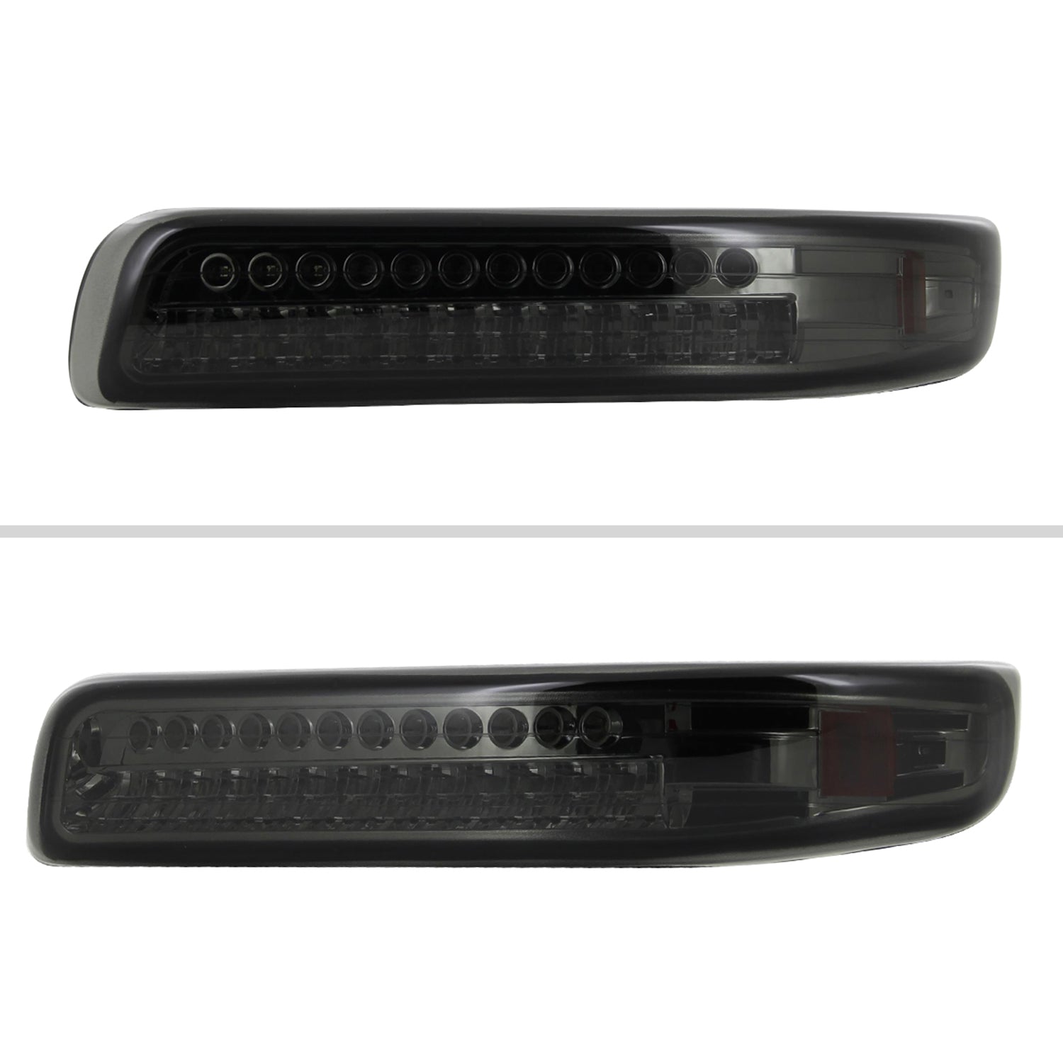1999-2002 Chevy Silverado/ 00-2006 Tahoe Suburban LED Bumper Lights Chrome Smoke