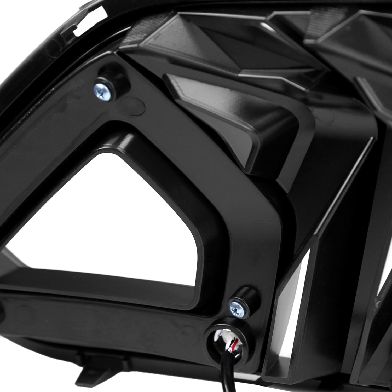 2018-2023 Ford Mustang Shark Hood Grille w/3D Smoke LED Turn Signal Lights