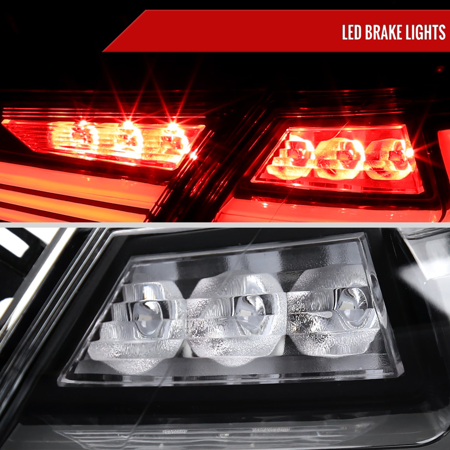 2018-2022 Toyota Camry LED Tail Lights Signal Lamps Matt Black/Clear