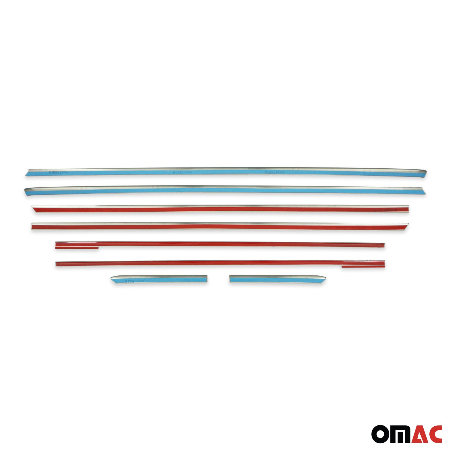 2016-2024 Mercedes Metris L3 Long Window Molding Trim Streamer Stainless Steel 8x