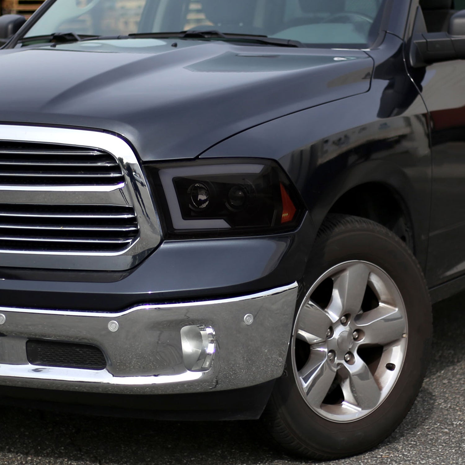 2009-2018 Dodge RAM 1500 / RAM 2500 3500 LED C-Bar Headlights Smoke