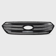 2013-2019 Ford Taurus Grille Overlay Gloss Black 1Pcs ABS Plastic