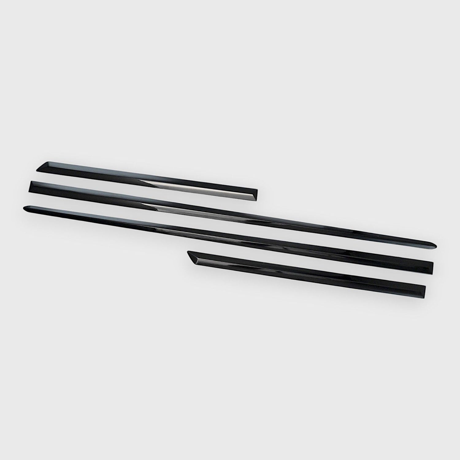 2015-2019 Cadillac ATS Side Door Molding Trim Set Gloss Black 4Pcs ABS Plastic