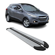 2010-2015 Hyundai Tucson Running Boards Side Steps Silver