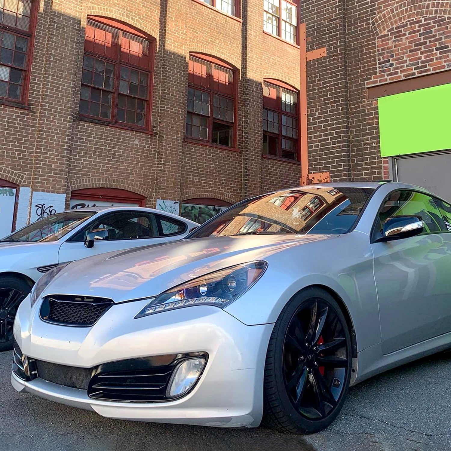 2010-2012 Hyundai Genesis Coupe Projector Headlights SMD LED Light Jet Black