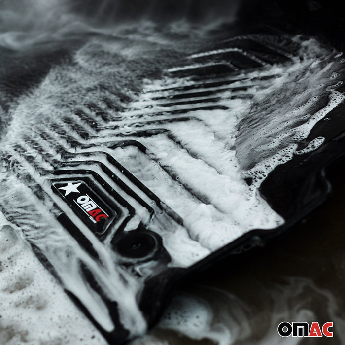 OMAC Premium Floor Mats for BMW X5 F15 F85 2014-2018 Rear Heavy Duty Black