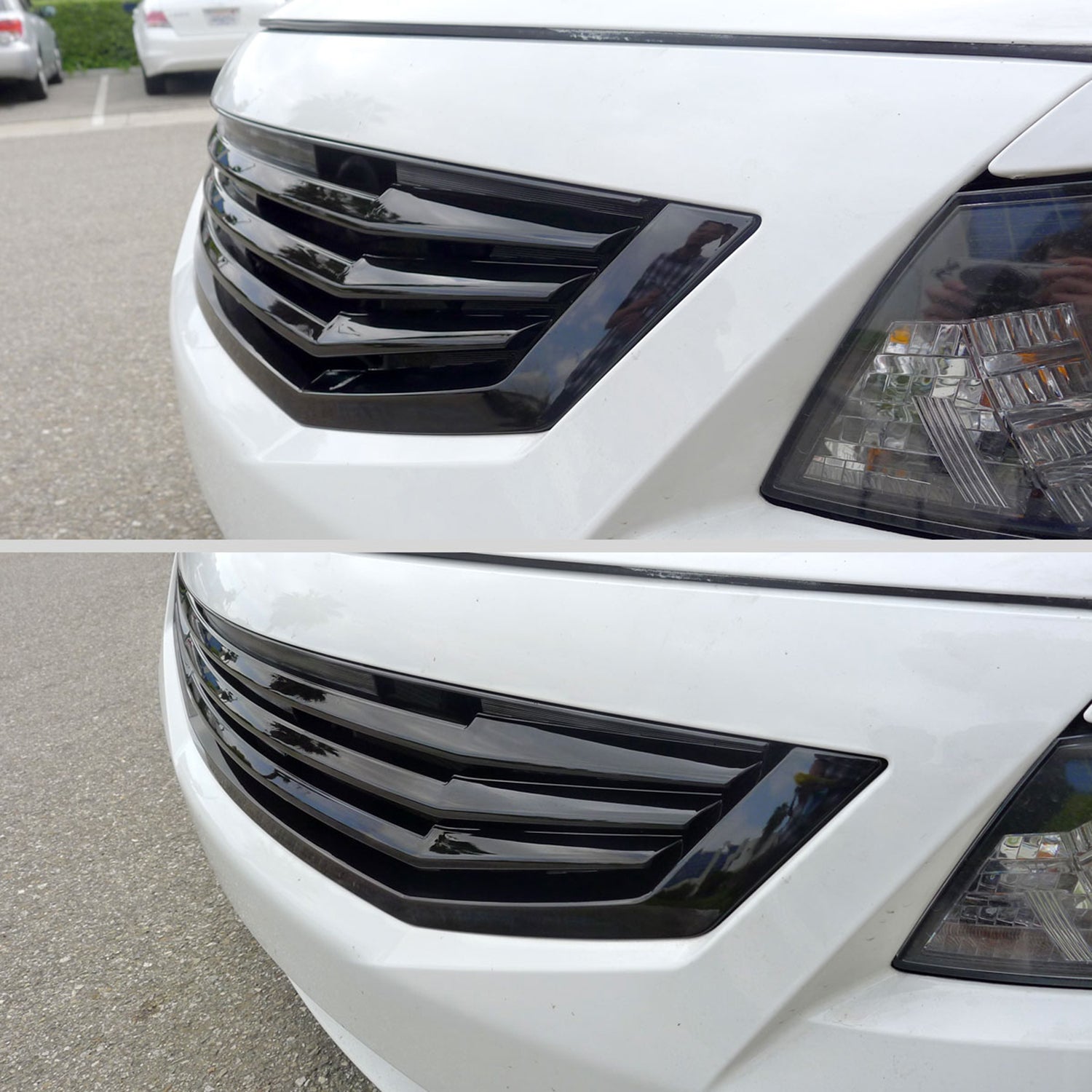 2008-2010 Honda Accord Coupe Black ABS Mu Style Grille