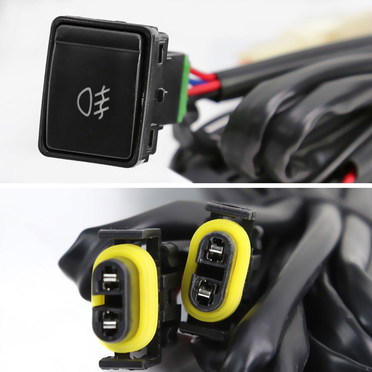 2019-2021 Nissan Murano LED Fog Lights Kit Chrome Housing/Clear Lens