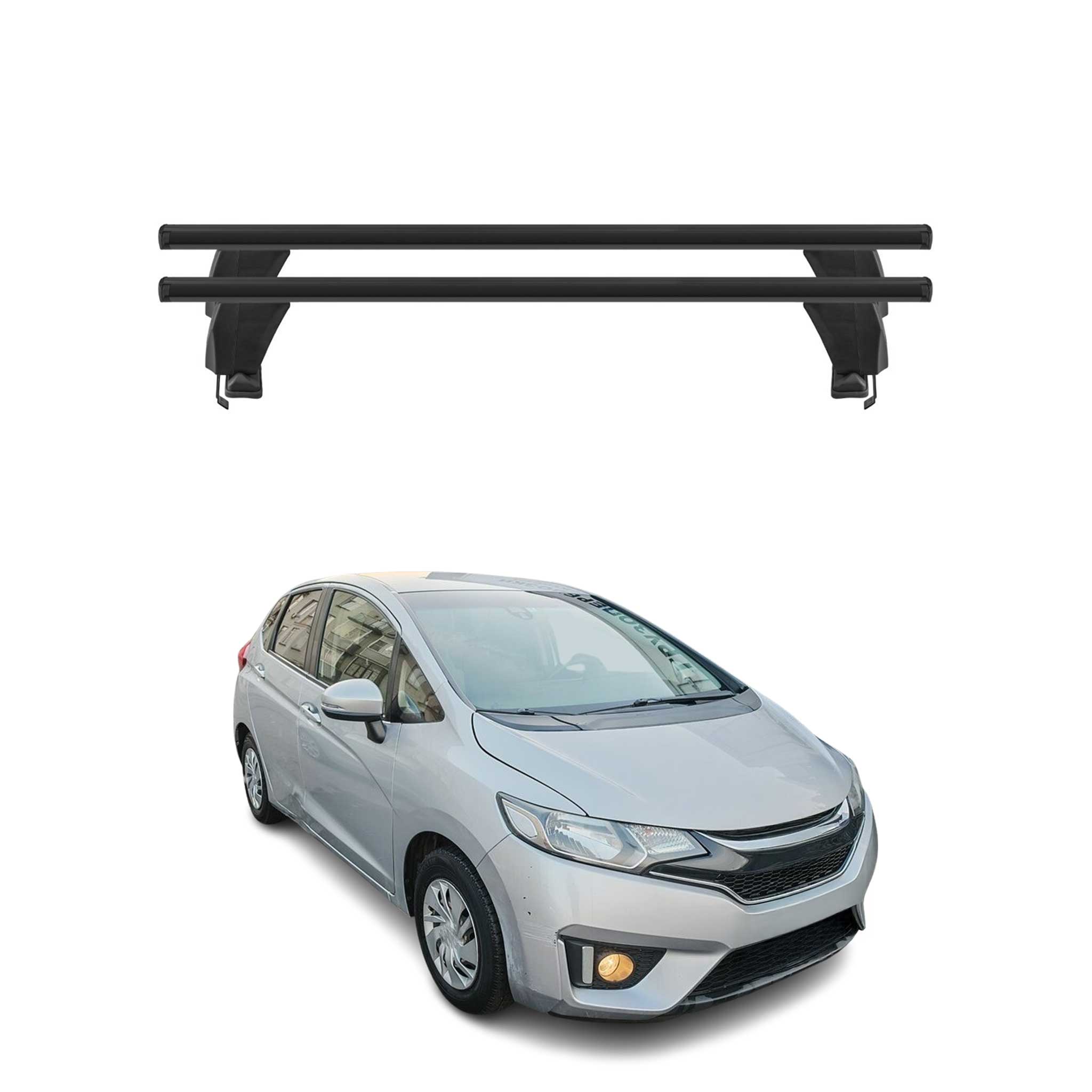 2015-2020 Honda Fit Roof Rack Cross Bars Black