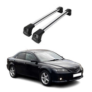 2003-2008 Mazda 6 Roof Rack Cross Bars Silver