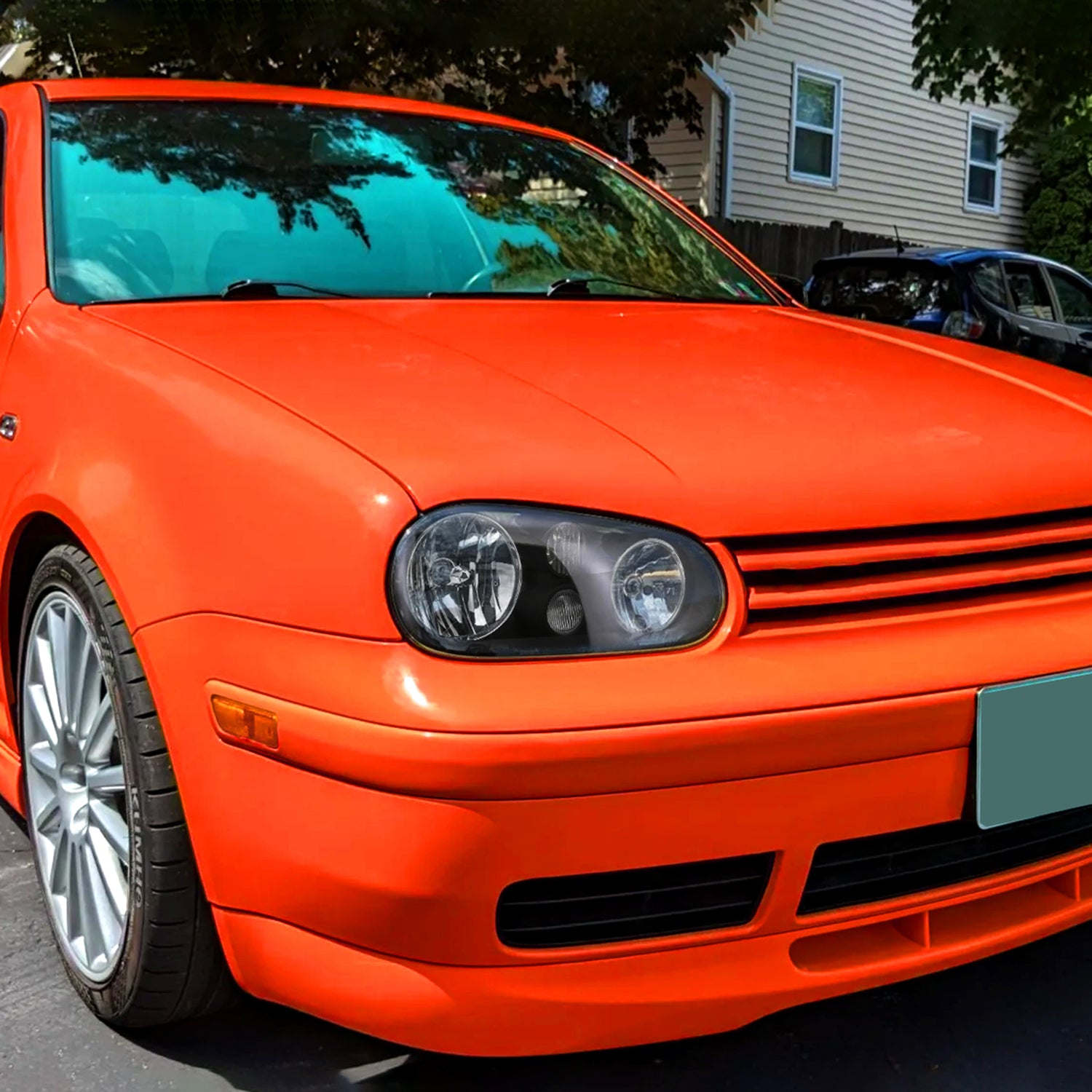 1999-2006 VW Golf Mk4 GTI/R32 Cabrio V2 Factory Headlights Matt Black