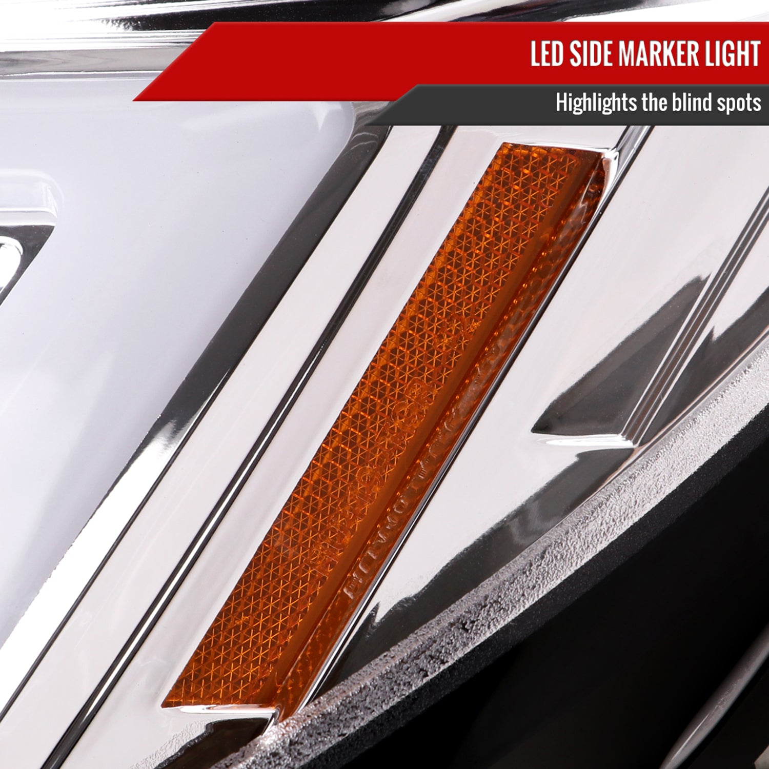 2006-2007 Subaru Impreza WRX STI LED Bar Signal Projector Headlights Chrome