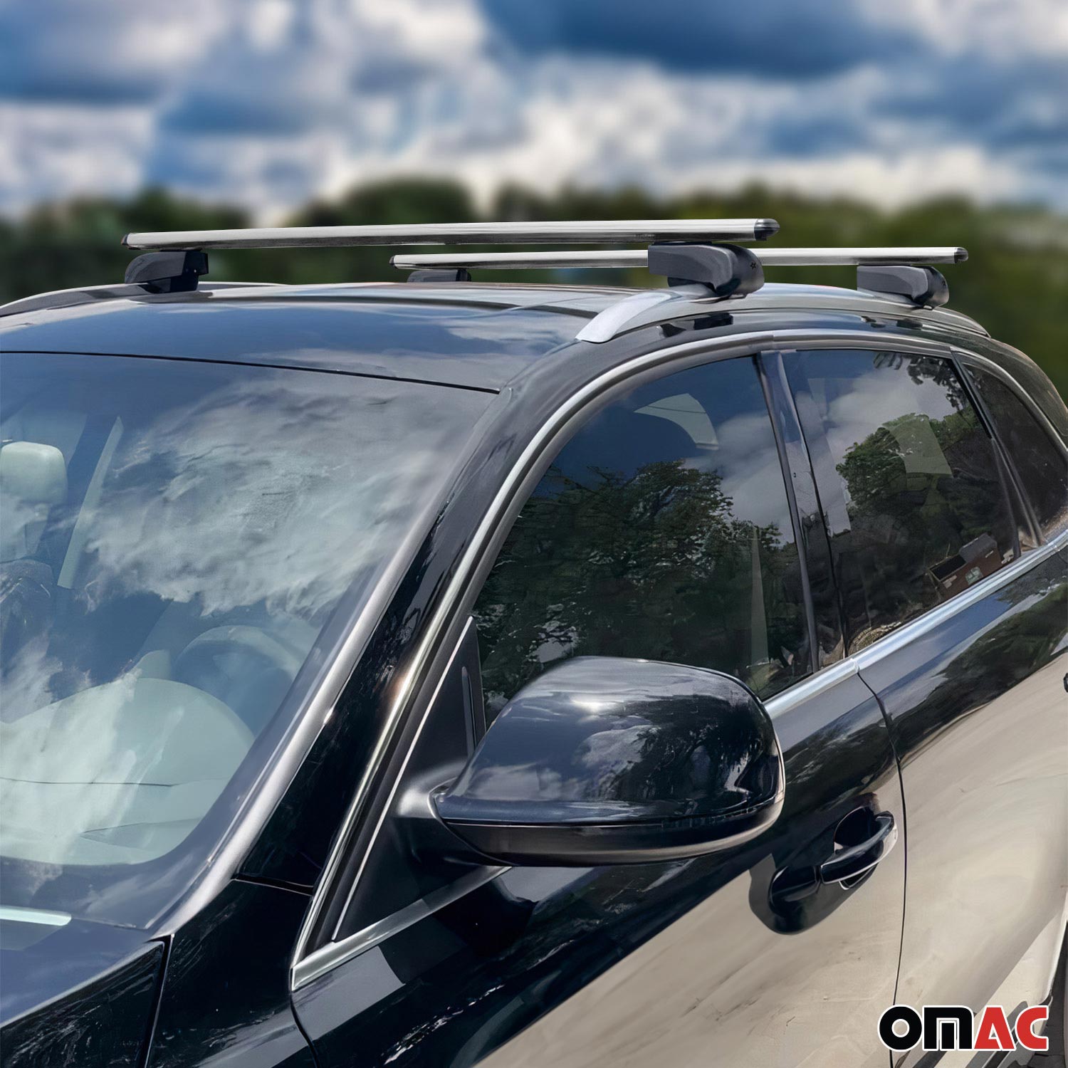 Roof Racks Carrier for Hyundai Santa Fe Sport / Santa Fe LWB 2013-18 Gray 2Pcs