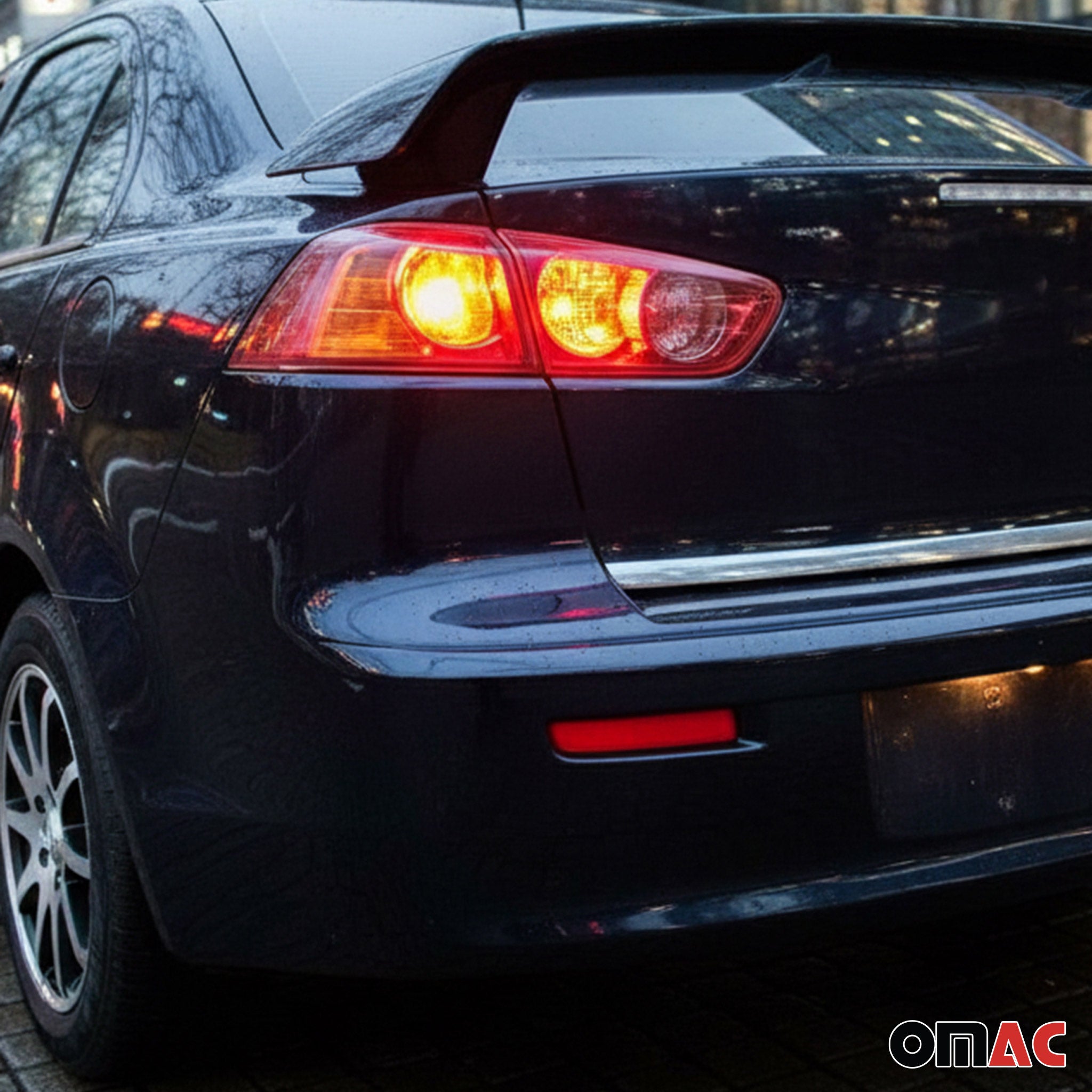 2008-2017 Mitsubishi Lancer Rear Trunk Molding Trim Stainless Steel Silver