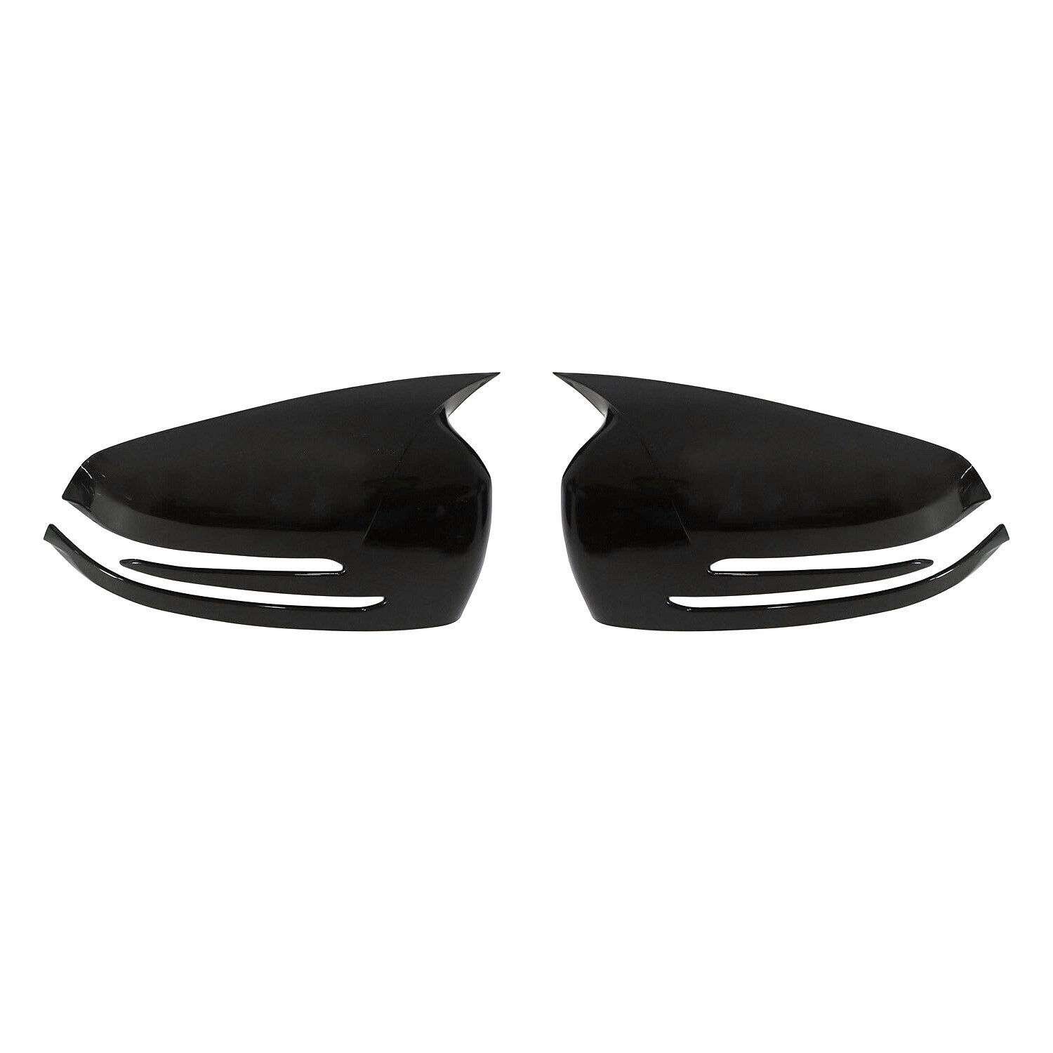 Mercedes W176 W246 C204 X204 X156 W212 Black Glossy Wing Mirror Cover Caps