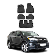 2014-2019 Toyota Highlander Floor Mats Liners Full Set All Weather Black