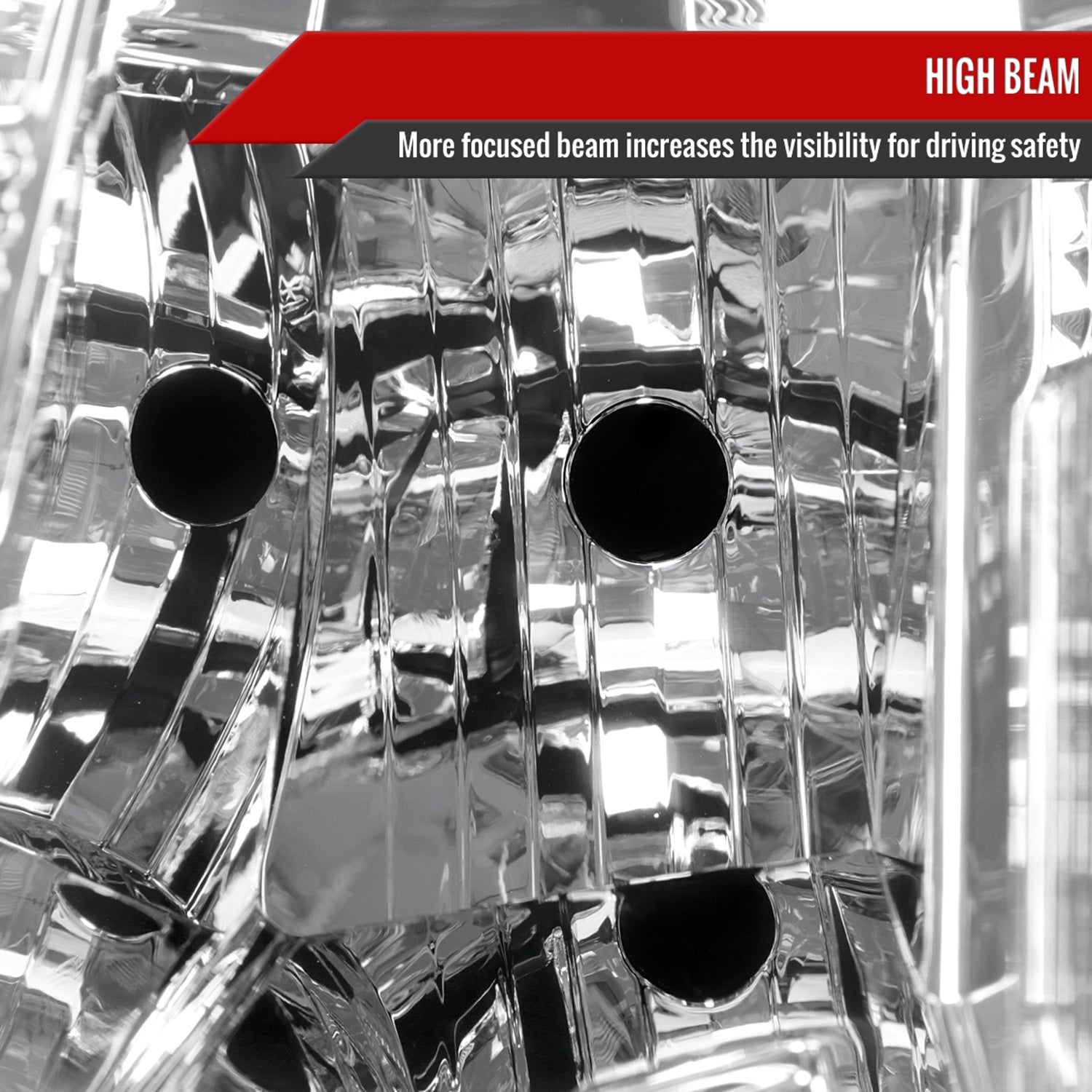 2010-2016 Cadillac SRX Projector Headlights Turn Signal LED Bar Chrome