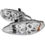 1998-2004 Dodge Intrepid Dual Halo Projector HeadLights Chrome/Clear Lens