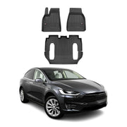 2016-2020 Tesla Model X Premium Floor Mats Liners Full Set All Weather Heavy Duty