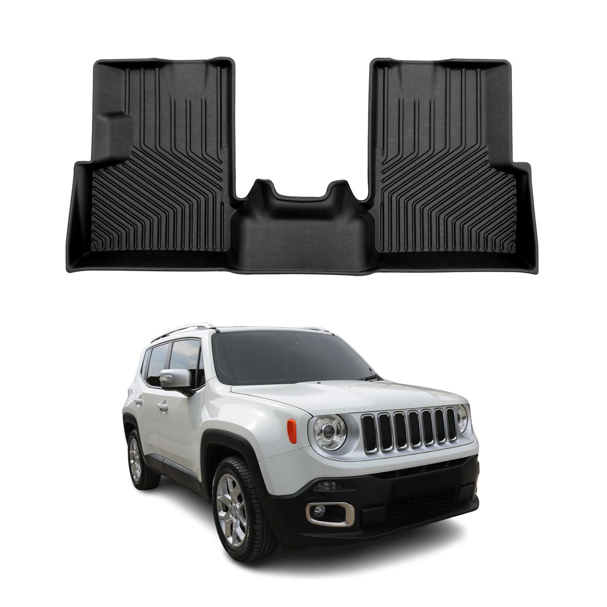 2015-2023 Jeep Renegade Premium Floor Mats Liners Second Row Rear