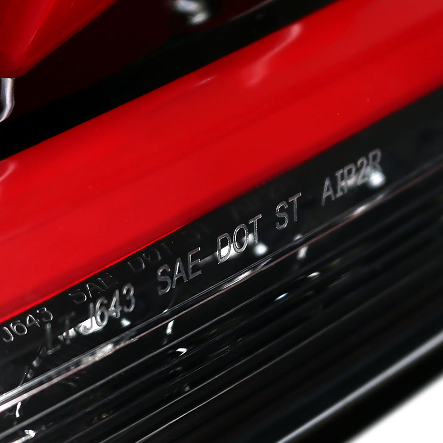 2010-2016 Hyundai Genesis Coupe Red Bar LED Tail Lights Jet Black/Clear