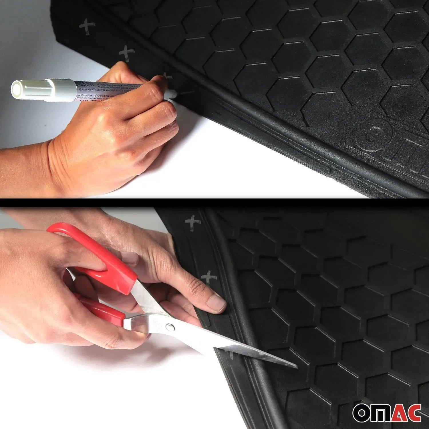 Audi Semi-Custom fit Semi-Custom fit Cargo Mat Liner Waterproof Rubber Black 1Pc