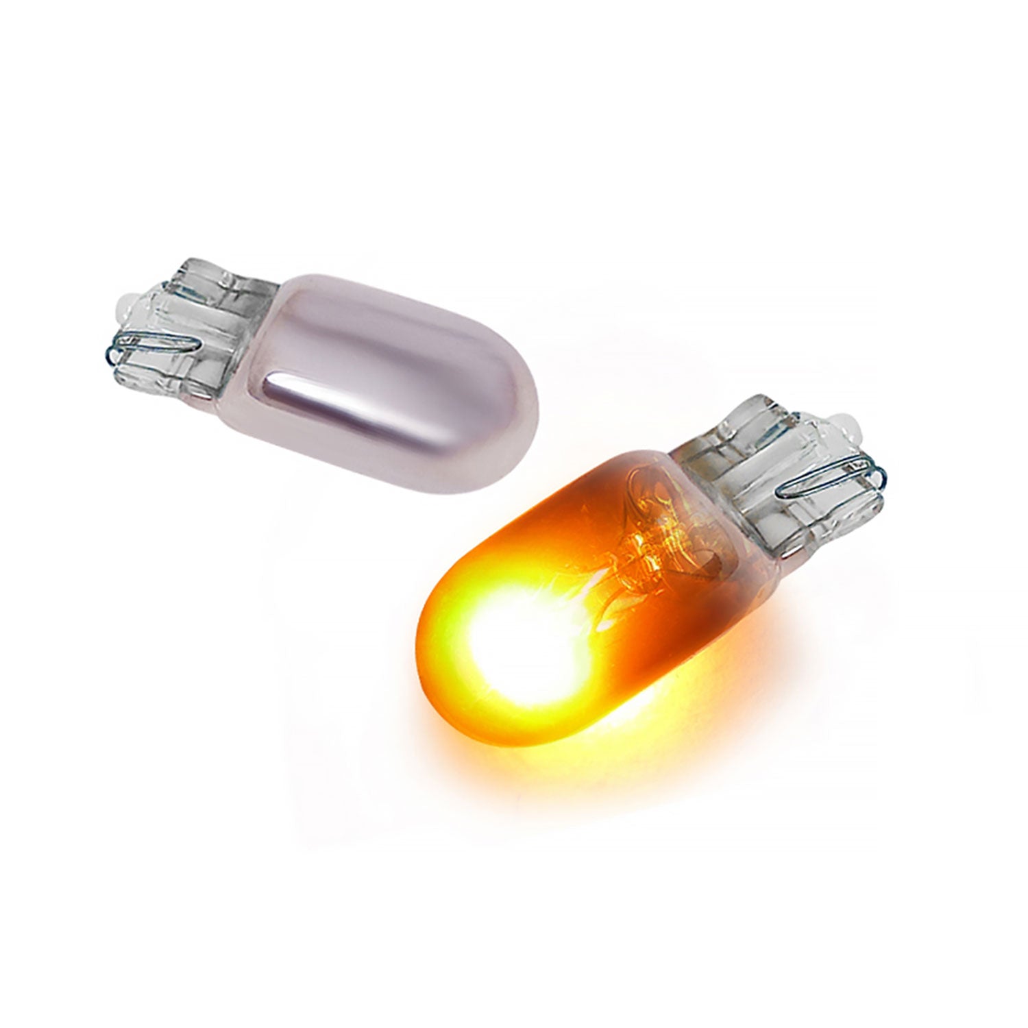 T10 Chrome Amber Light Bulbs