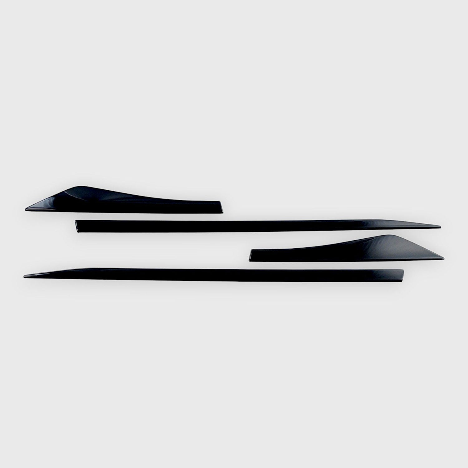 2021-2025 Nissan Rogue Side Door Molding Trim Set Gloss Black 4Pcs ABS Plastic