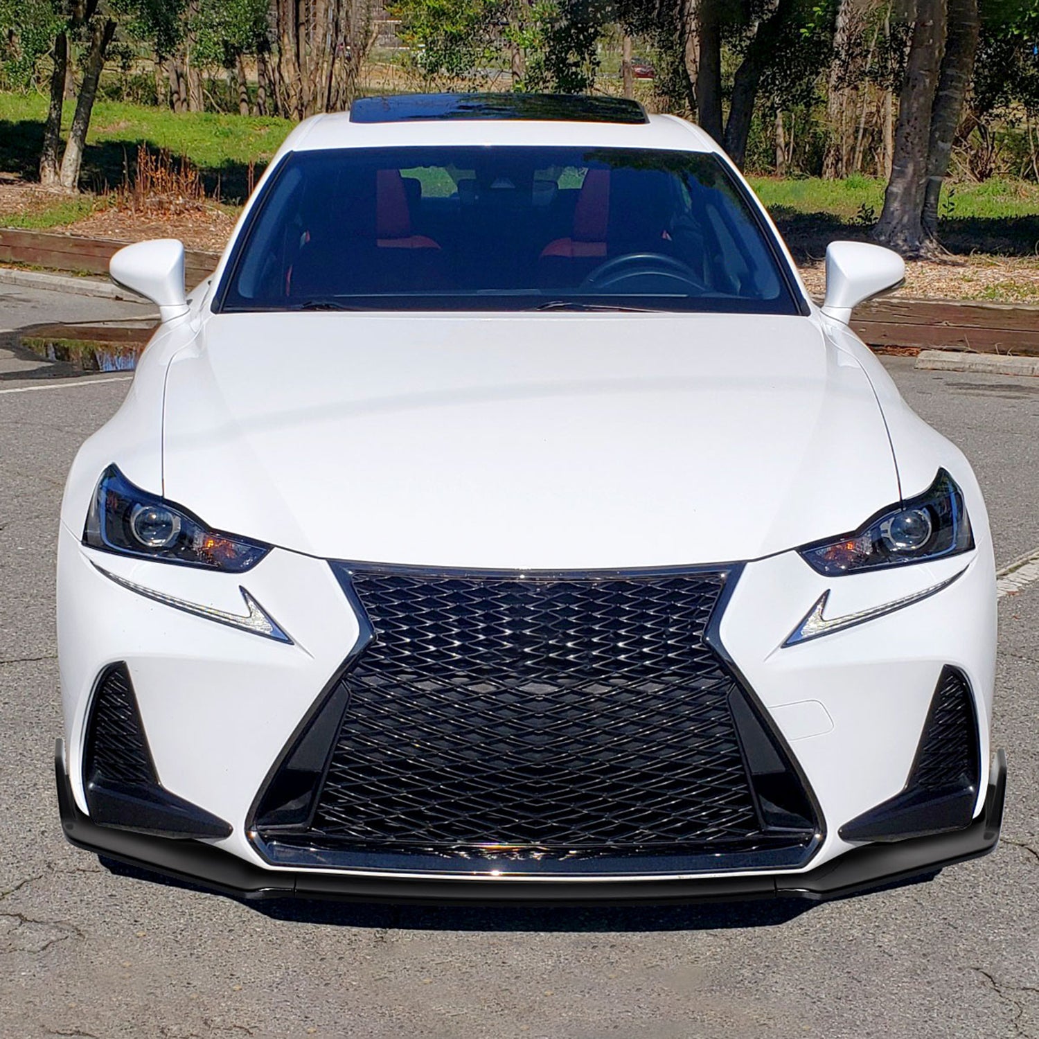 2017-2020 Lexus IS200t/IS300/IS350 Glossy Black Front Bumper Lip Splitter Kit