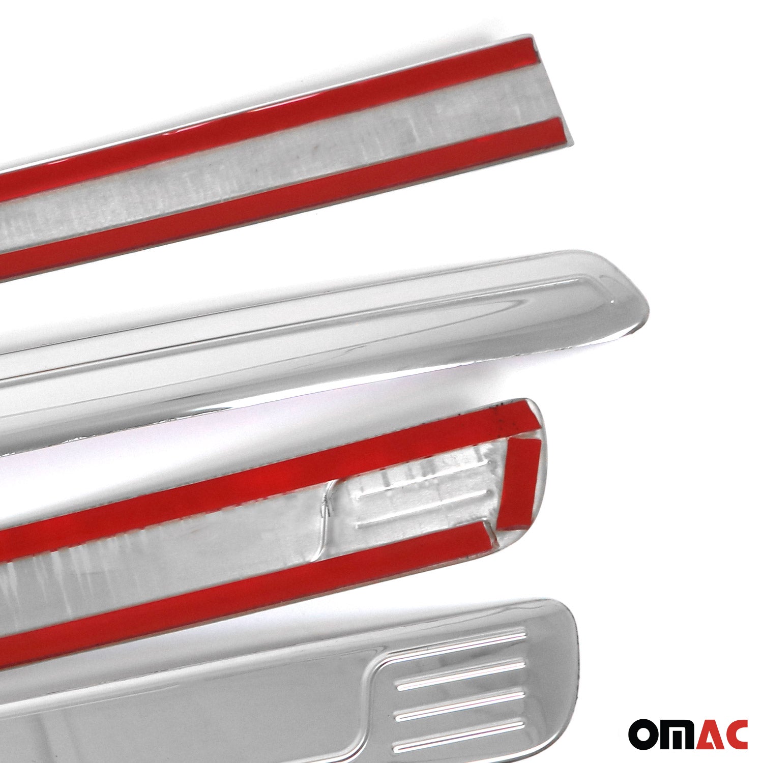 2019-2023 Ford Ranger Side Door Molding Trim Skirt Garnish Stainless Steel Silver 4Pcs