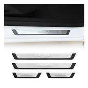 Nissan Almera Juke Door Sill Scuff Plate Scratch Protector Exclusive Brushed Stainless Steel 4Pcs
