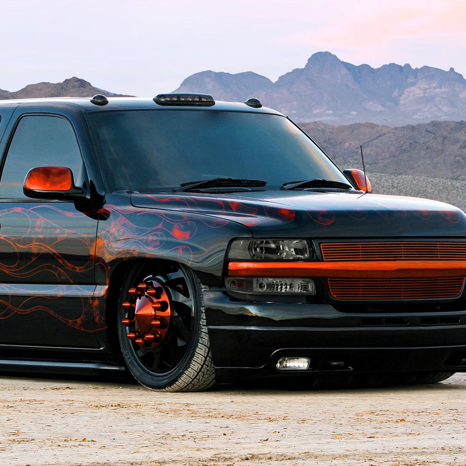 1999-2002 Chevy Silverado/ 2000-2006 Tahoe Suburgan Bumper Lights Chrome/Smoke