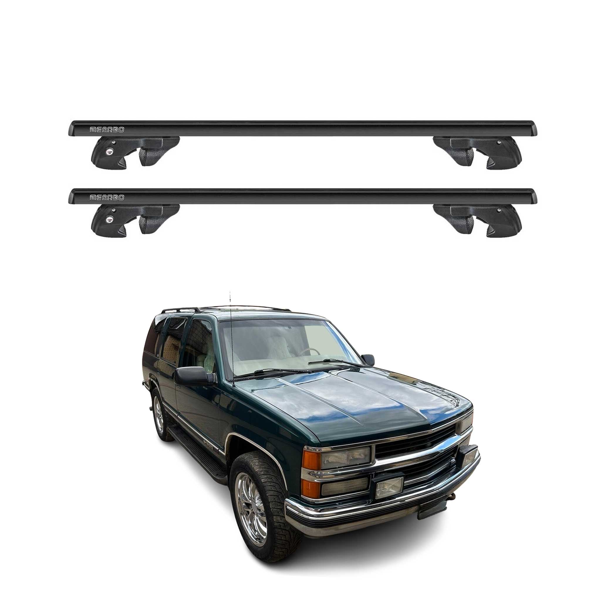 1995-2000 Chevrolet Tahoe Roof Rack Cross Bars Black