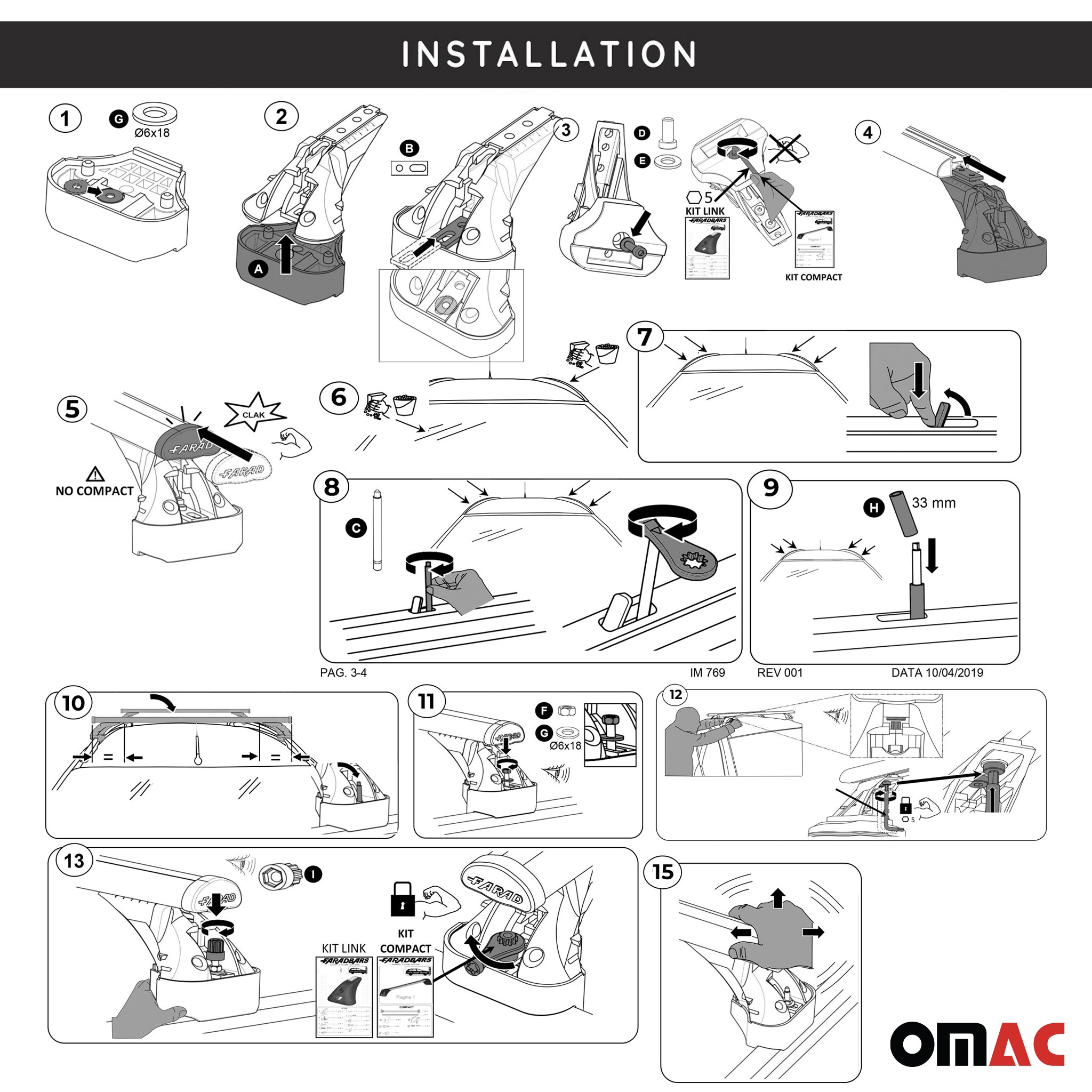 Roof Racks Cross Bars for Audi Q7 2016-2025 Aluminium 220lb Black 2 Pcs