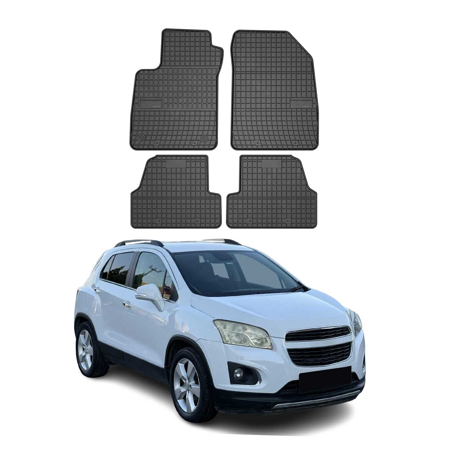 2013-2022 Chevrolet Trax Floor Mats Liners Full Set All Weather Rubber Black